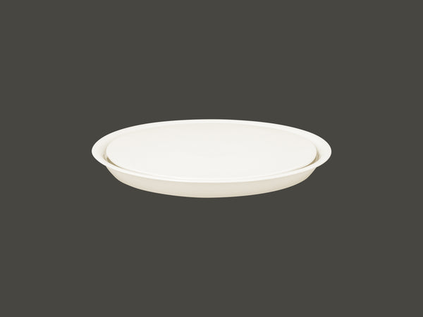 ROUND FLAT TRAY - AMAZE, 10.25"D, IVORIS_0