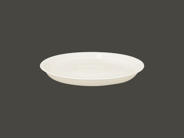 ROUND DEEP PLATTER - AMAZE, 11.4"D, IVORIS_0