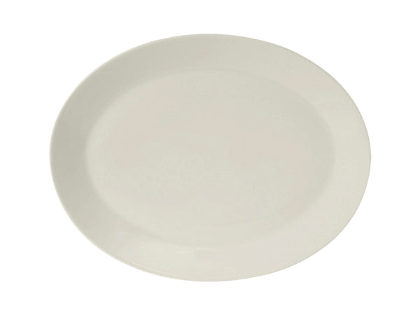 Tuxton Oval Platter Platter 12"  x 9 ½" Modena Pearl White_0