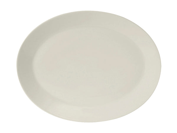 Tuxton Oval Platter Platter 13" x 10 ⅛" Modena Pearl White_0