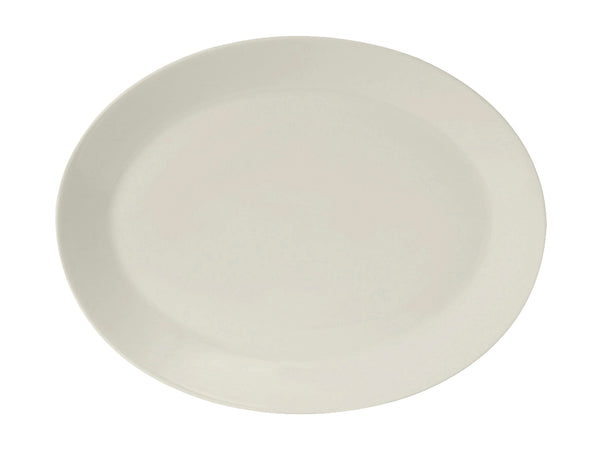 Tuxton Oval Platter Platter 13" x 10 ⅛" Modena Pearl White