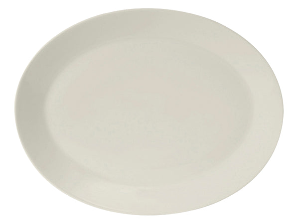 Tuxton Oval Platter Platter 15 ⅜" x 11 ⅞" Modena Pearl White_0