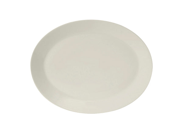 Tuxton Oval Platter Platter 10" x 7 ¾" Modena Pearl White_0
