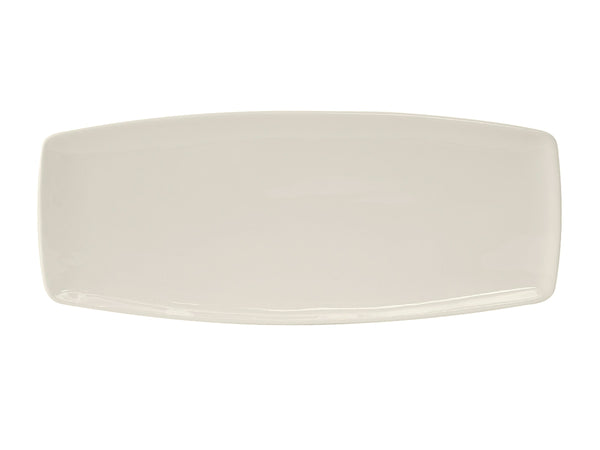 Tuxton Rectangle Plate 14" x 5 ⅞" AlumaTux Pearl White_0