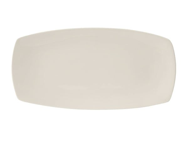 Tuxton Rectangle Plate 14" x 8" AlumaTux Pearl White