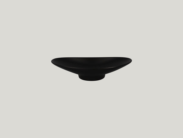 OVAL BOWL, 8.5"L, 3.95"W, 1.75"H, 6.75 OZ, PLAIN BLACK