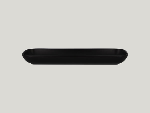 RECTANGULAR DISH, 13"L, 4.35"W, BLACK