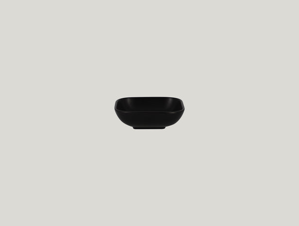 SQUARE DISH, 4.35"L, 4.35"W, BLACK