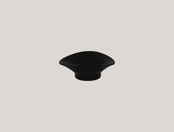 TRIANGULAR BOWL, 5.5"D, 1.95"H, 7.1 OZ, PLAIN BLACK