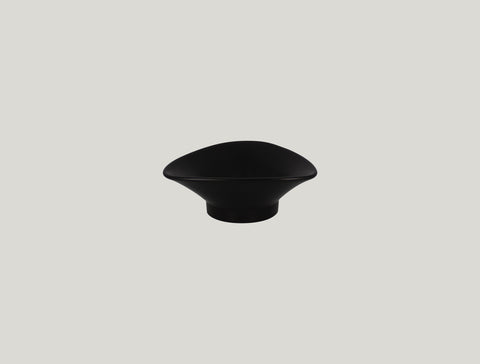 TRIANGULAR BOWL, 5.5"D, 1.95"H, 7.1 OZ, PLAIN BLACK_0