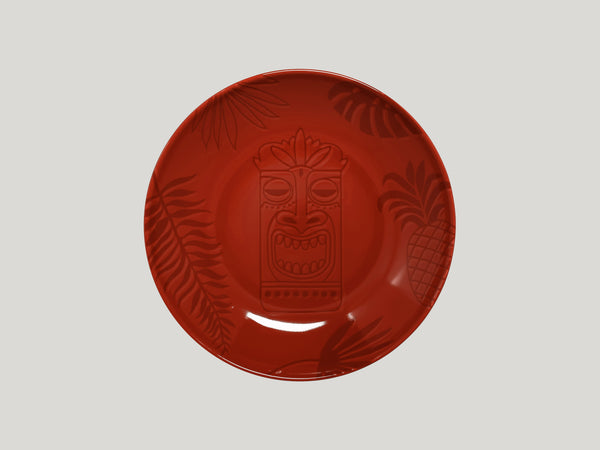 DEEP COUPE PLATE, 10.25"D, 40.6 OZ, RED