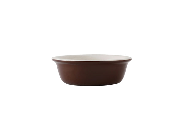 Tuxton Cocotte Dish Soup & Casseroles 5 ⅛" x 1 ⅝" Soup & Casseroles Mahogany/Eggshell_0