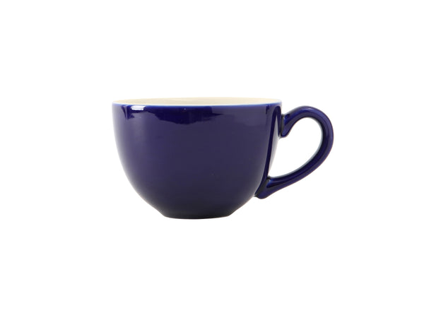 Tuxton Cappuccino Cup Cappuccino/Espresso 6 ⅛" x 4 ⅝" x 3 ¼" Cappuccino/Espresso Cobalt/Eggshell_0