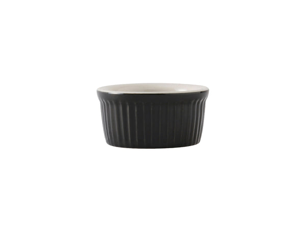 Tuxton Ramekin Fluted - Black/Eggshell Ramekin 3 ¼" x 1 ⅝" Ramekins Black/Eggshell_0