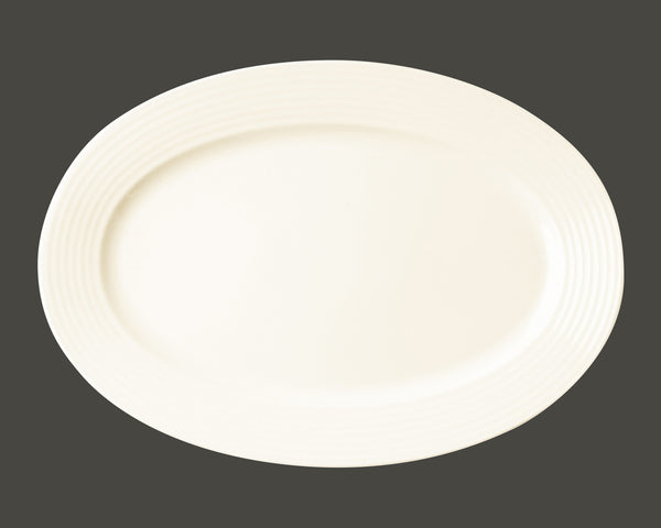 OVAL PLATE, 12.6"L, 8.65"W, IVORIS_0