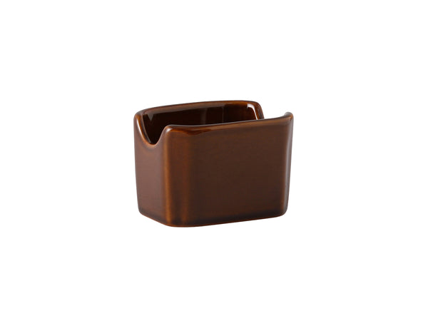 Tuxton Sugar Packet Holder Sugar Packet Holder - Caramel 3 ½" x 2 ⅞" x 2 ⅜" Tea Pots & Accessories Caramel_0