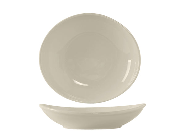 Tuxton Oval Bowl 8 ¼" x 7 ¼" x 2 ⅛" Salad & Pasta Bowls Eggshell_0