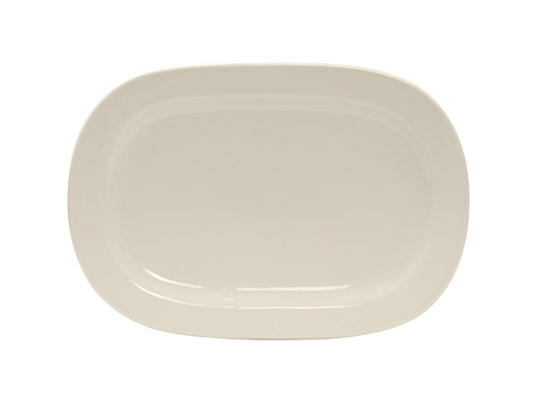 Tuxton Oval Platter Platter 11 ¾" x 8 ¼" Rectangles Eggshell _0