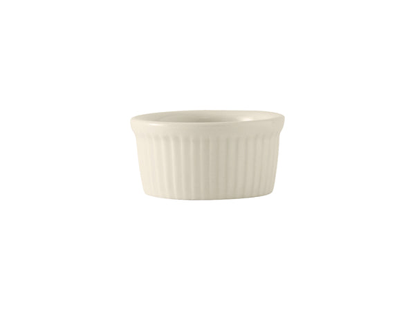 Tuxton Ramekin Fluted  Ramekin 3 ⅝" x 1 ¾" Creme Brulee & Souffles Eggshell_0