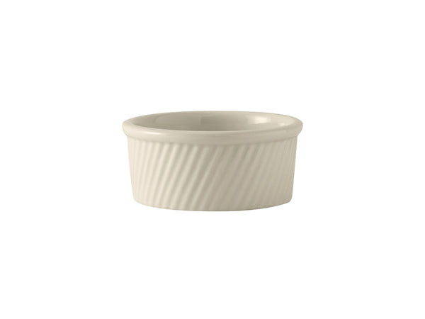 Tuxton Soufflé Swirl Side  Creme Brulee & Souffles 5" x 2 ¼" Creme Brulee & Souffles Eggshell_0