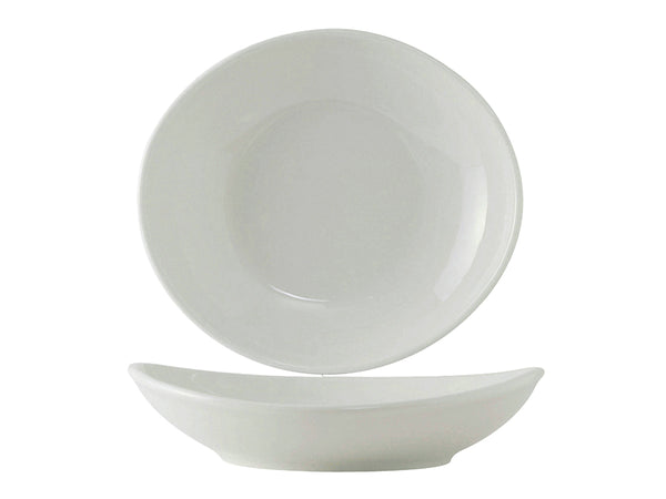 Tuxton Oval Bowl 30 oz 10 ⅛" Porcelain White