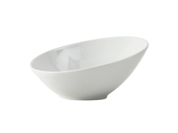 Tuxton Slant Bowl 10" x 9 ⅞" x 4 ⅞" Salad & Pasta Bowls Porcelain White_0