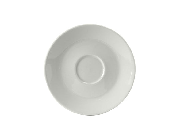 Tuxton Cappuccino Saucer 6 ⅜" Porcelain White