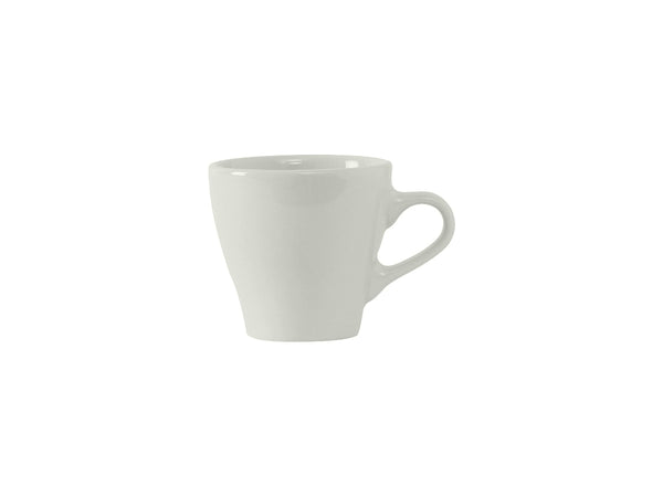 Tuxton Europa Cup Cappuccino/Espresso 3 ⅜" x 2 ½" x 2 ⅜" Cappuccino/Espresso Porcelain White_0