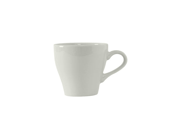 Tuxton Europa Cup Cappuccino/Espresso 4 ⅝" x 3 ½" x 3 ¼" Cappuccino/Espresso Porcelain White_0