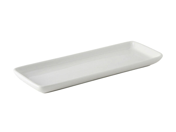 Tuxton Tray Plate 13 ½" x 5" Rectangles Porcelain White_0