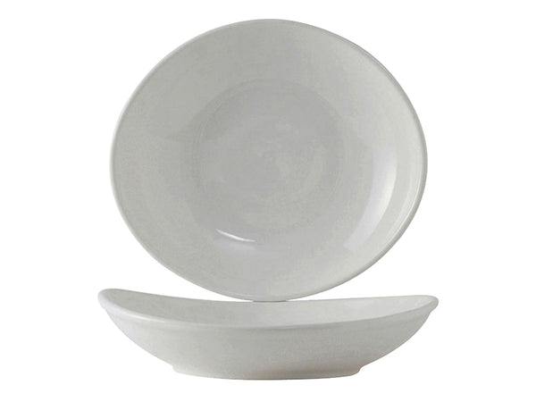 Tuxton Oval Bowl Salad & Pasta Bowls 10 ⅛" x 9 ⅛" x 2 ¼" Salad & Pasta Bowls White_0