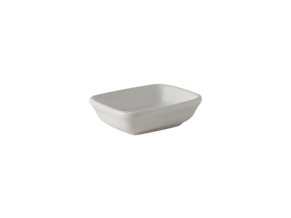 Tuxton Rectangular Sauce Dish Accents & Tapas 4" x 3 ⅛" Accents & Tapas White_0