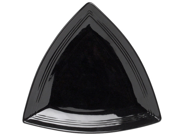 Tuxton Triangle Plate 12 ½" Concentrix Black