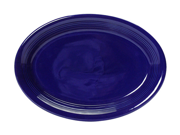 Tuxton Oval Platter Coupe Platter 13 ½" x 9 ¾" Concentrix Cobalt_0