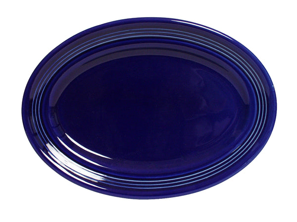 Tuxton Oval Platter Platter 13 ¾"  x 10 ½" Concentrix Cobalt_0