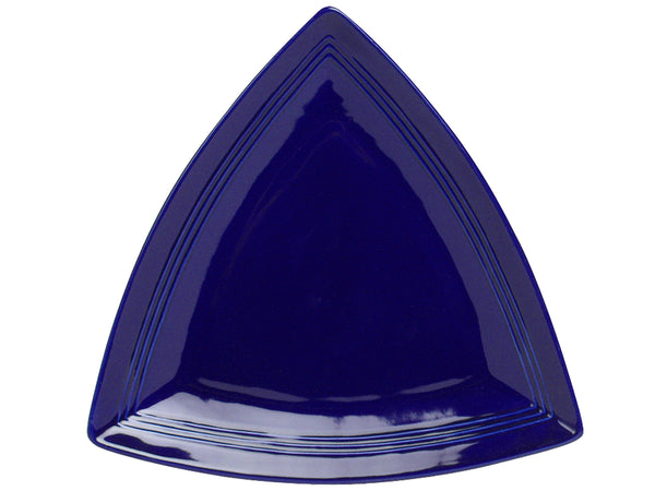 Tuxton Triangle Plate 12 ½" Concentrix Cobalt