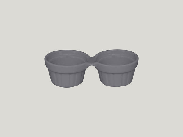 DOUBLE RAMEKIN, 5.1"L, 2.35"W, 1.55"H, STONE_0