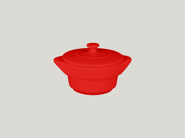 ROUND COCOTTE & LID, 3.95"D, 2.75"H, 7.3 OZ, EMBER_0