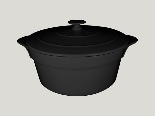 ROUND COCOTTE & LID, 11"D, 6.7"H, 155.55 OZ, VOLCANO_0