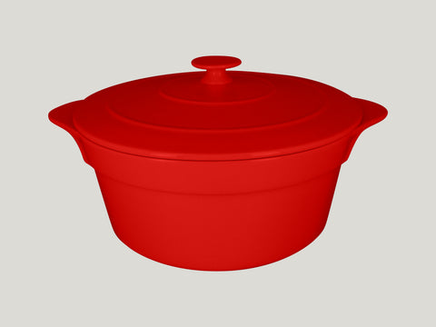 ROUND COCOTTE & LID, 11"D, 6.7"H, 155.55 OZ, EMBER_0