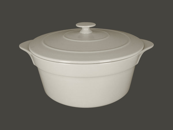 ROUND COCOTTE & LID, 11"D, 6.7"H, 155.55 OZ, SAND_0