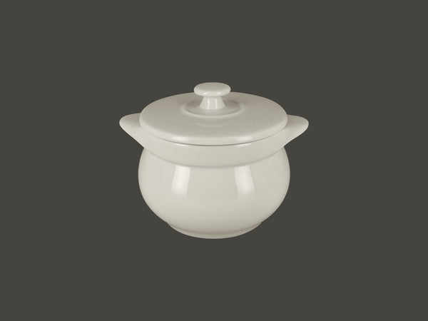 ROUND SOUP TUREEN & LID, 4.15"D, 4.15"H, 15.2 OZ, SAND_0