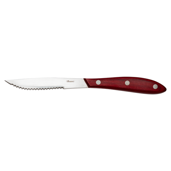 STEAK KNIFE PAKA WOOD HANDLE - SATIN_0