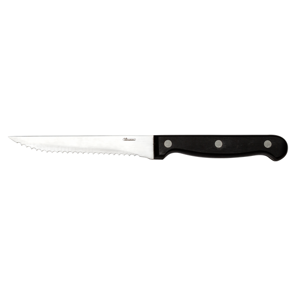 STEAK KNIFE POM WOOD HANDLE - BLACK POLISHED_0