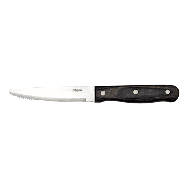 STEAK KNIFE GREY WOOD HANDLE - POLISHED_0