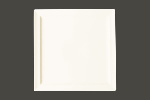 SQUARE FLAT PLATE, 9.45"L, 9.45"W, IVORIS_0