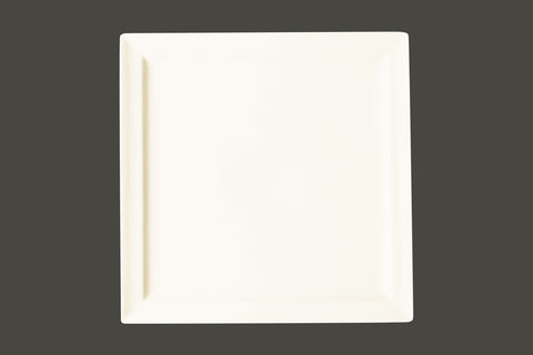 SQUARE FLAT PLATE, 9.45"L, 9.45"W, IVORIS_0