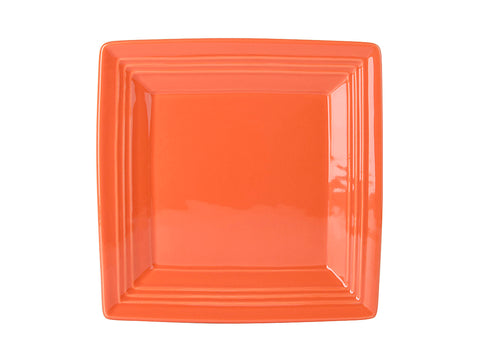 Tuxton Square Plate 8 ½" x 8 ½" Concentrix Papaya_1