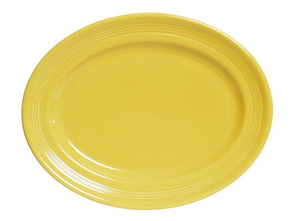 Tuxton Oval Platter Platter 13 ¾"  x 10 ½" Concentrix Saffron_0