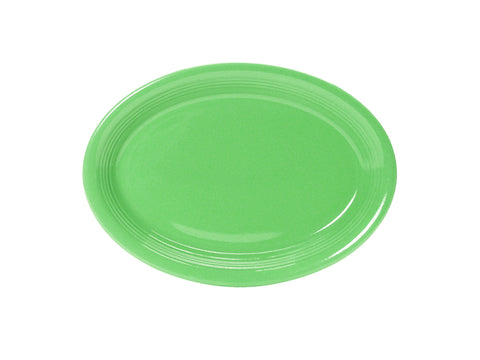 Tuxton Oval Platter Platter 9 ¾" x 6 ½" Concentrix Cilantro_1